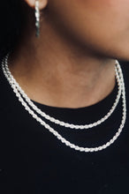 Load image into Gallery viewer, 4MM Silver Rope Chain .925
